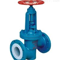 J41F46衬氟法兰截止阀