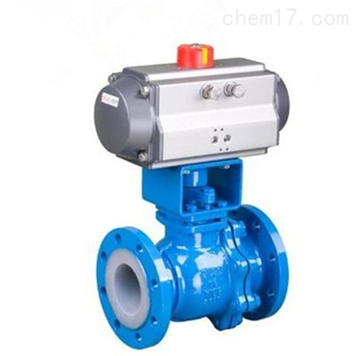 气动衬氟切断球阀